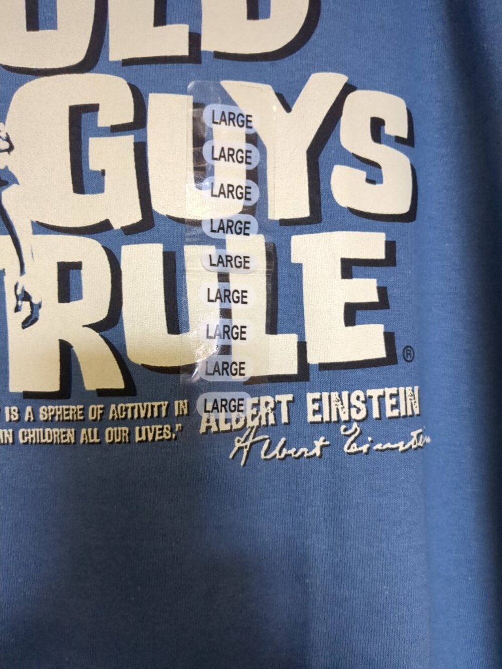 Vintage Old Guys Rule Einstein Short sleeve Tee Shirt - Picture 7 of 11
